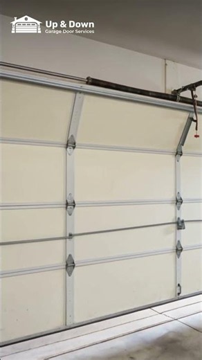 Overhead Garage Door Repair — Dented Panel Rescue Before/After