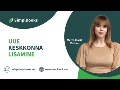 Uue keskkonna lisamine - SimplBooks raamatupidamistarkvara