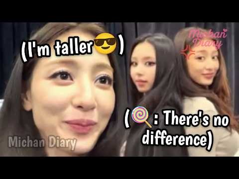 jihyo got annoyed when once said she was *almost* the same height as chaeyoung