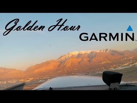 (POV) Golden Hour C172R G1000 pattern work KOGD