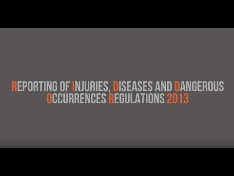 RIDDOR - Health and Safety