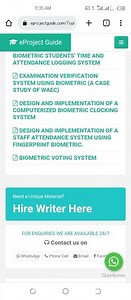 How to get your project topic materials