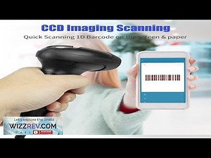 NetumScan USB 1D Barcode Scanner Handheld Wired CCD Barcode Reader Supports Screen