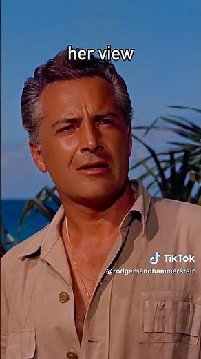 Rossano Brazzi and Mitzi Gaynor in the 1958 film "South Pacific"