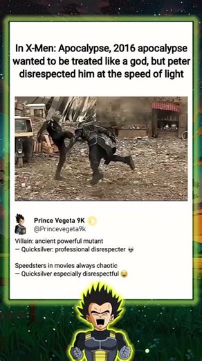 In X‑Men: Apocalypse (2016) Quicksilver Completely Disrespects Apocalypse at the Speed of Light ⚡💀