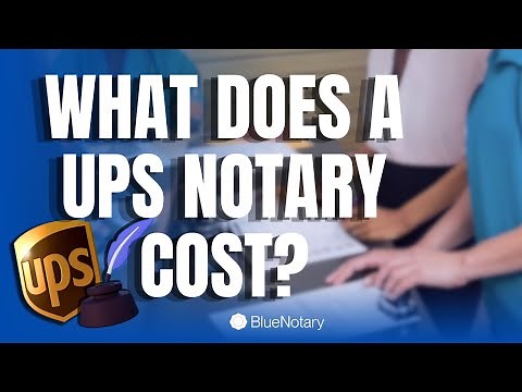 What does a UPS Notary Cost?