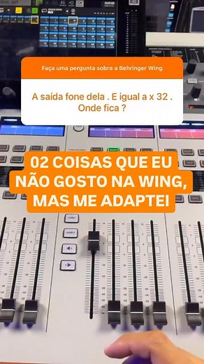 1.9K views · 170 reactions | Behringer Wing Silver, Black, Compact e Rack, pra aprender, digite WingMIX | Tiago Borges - Treinamento de Wing | Facebook