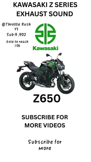 Kawasaki Ninja z series sound compressor #shortsfeed