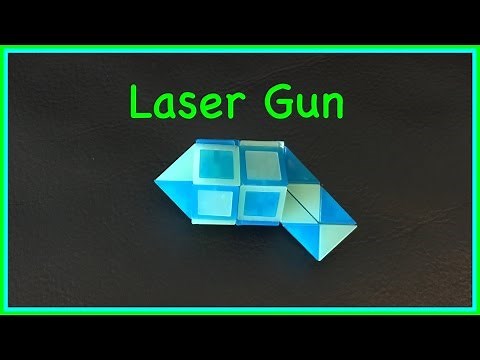 Rubik's Twist or Smiggle Snake Puzzle Tutorial: How to make a Laser Gun or Phaser Gun, step by step