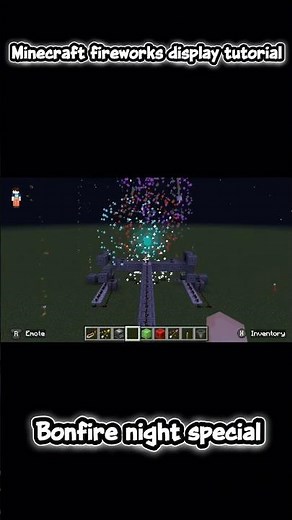 Minecraft firework display tutorial #buildideas #minecraftbuilding #minecrafttutorial #build