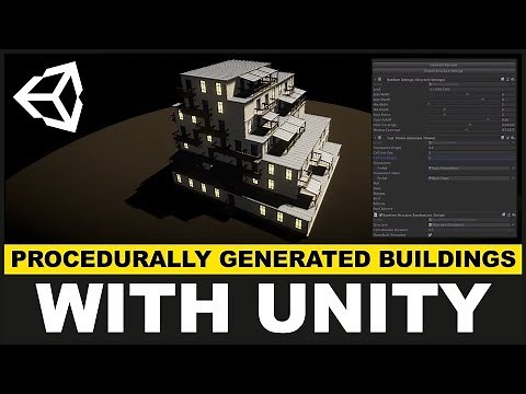 Unity3d Procedural Generation of Buildings with a custom Unity script and custom inspector