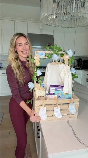 Building a baby basket!! DIY baby shower gift!