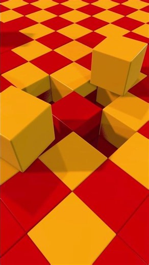 🟨 Endless Rising Cubes | Satisfying 3D Loop Animation 🟥