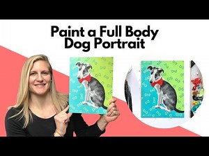 How to Paint a (Full Dog Portrait) in Acrylics Step by Step