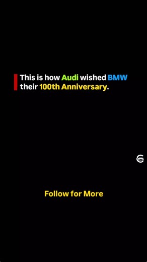 Archived Gallery | ​In 2016, Audi proved that even the fiercest rivals can show a little love. To celebrate BMW’s 100th anniversary, Audi released a class-act... | Instagram