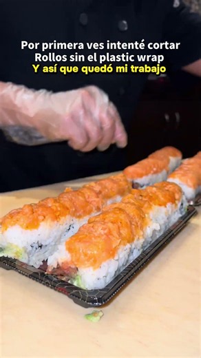For the first time I didn't use plastic wrap #sushi #cooking #707sushi #food #food
