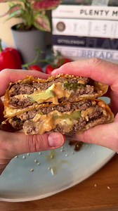 Rice Paper Cheeseburger Wellington with Shawarma-Style Fries