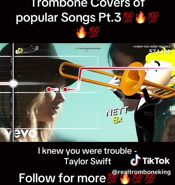 #taylorswift #iknewyouweretrouble #trombonechamp #trombone #cover | trombone