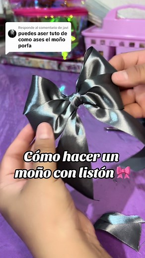 Cómo hacer un moño con listón satinado