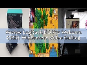 Review Logitech HD Pro Webcam C920, Widescreen Video Calling and Recording, 1080p Camera, Desktop or
