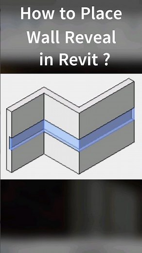 How to Place "Wall Reveal" in Revit ? #shorts #revit #architecture #tutorial