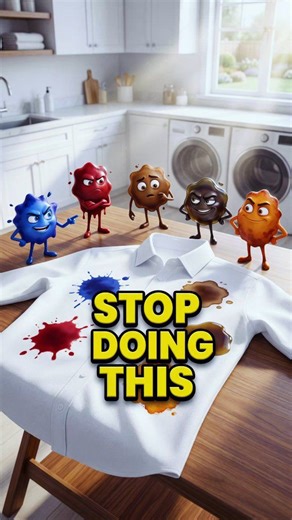 5 Stain Hacks🔥They Never Taught You⚡️ Most people scrub stains the wrong way and make them worse. Here are 5 powerful stain removal hacks for ink, blood, coffee, oil, and rust that actually work on white shirts. These simple laundry tips can save your clothes, time, and money. Number 5 surprises most people. Which stain do you struggle with the most? Comment below. If this helped, like, share, and subscribe for more cleaning hacks and life tips. #CleaningHacks #LifeHacks #HomeTips #LaundryTips 