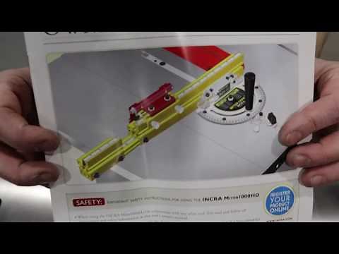 Incra 1000 hd unboxing and basic setup