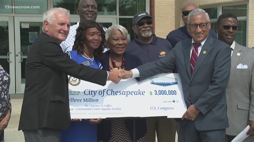 Chesapeake receives $3 million to build community pool