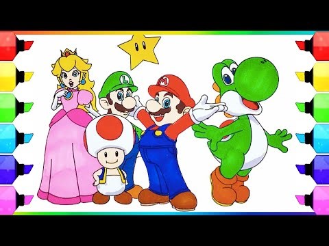 DRAW Your Favorite Super Mario Bros Characters Now!