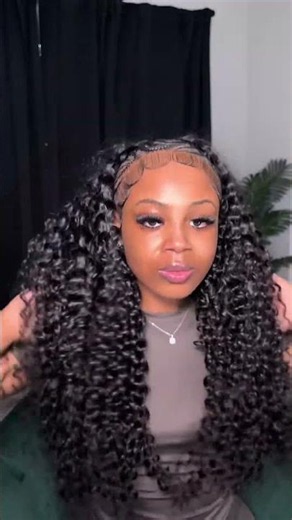 POV: Finally found a half wig that's easy to wear and completely hassle-free. #curlymehair #halfwig