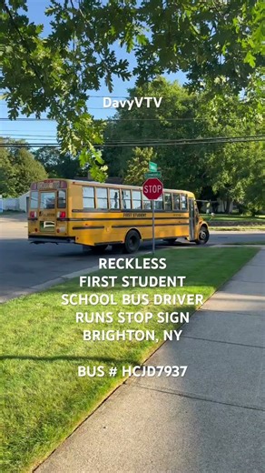 RECKLESS SCHOOL BUS DRIVER BRIGHTON, NY
