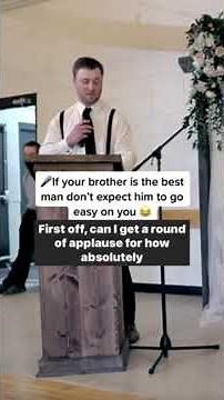 Hilarious Best Man Speech at Wedding | Funny Wedding Moment 😂