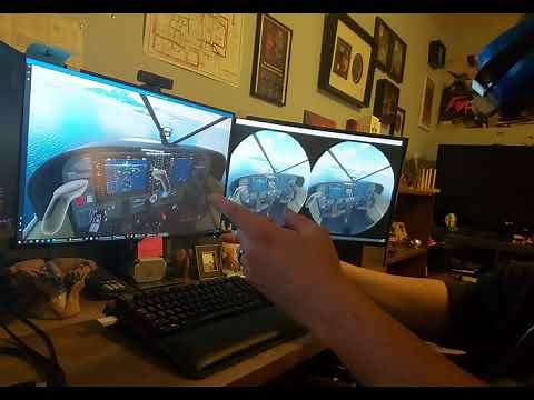 MSFS 2020 with Windows Mixed Reality and Leap Motion hand tracking