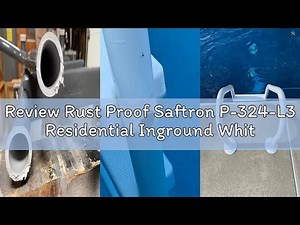 Review Rust Proof Saftron P-324-L3 Residential Inground White Three-Step Swimming Pool Ladder. 53" T