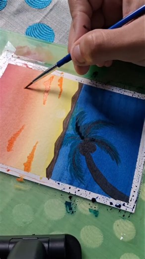 Easy sunset #easyeasyarts #shorts #art