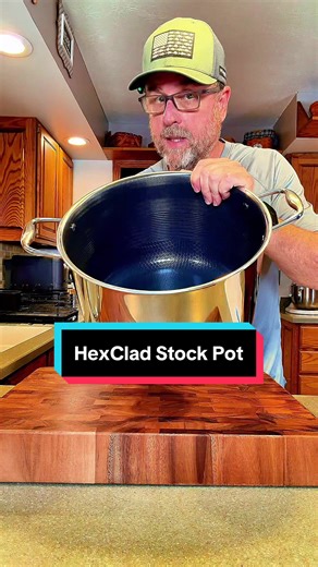 HexClad Hybrid Stock Pot with Lid #stockpit #cookware #hexclad #tiktokshopcreatorpicks @HexClad