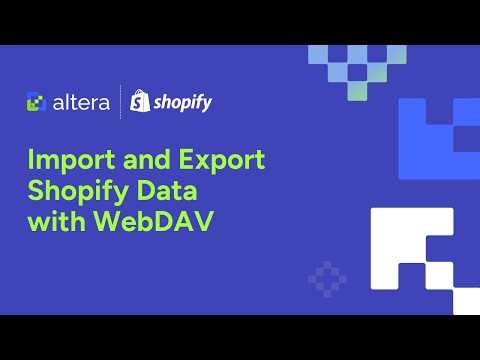 How to Import & Export Shopify Data via WebDAV (Matrixify Format)