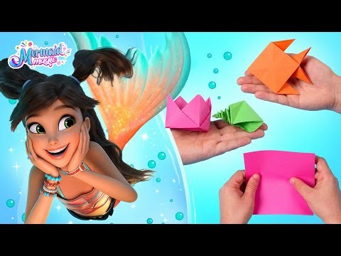 Mermaid Magic DIY 🧜‍♀️✨ How to make Ocean Origami | Paper Crafts for Kids!