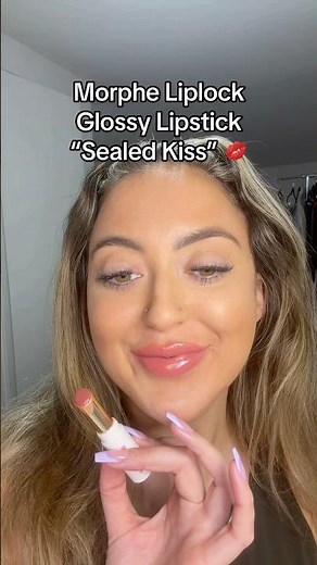 Morphe Liplock Glossy Lipstick 🤎 “Sealed Kiss”