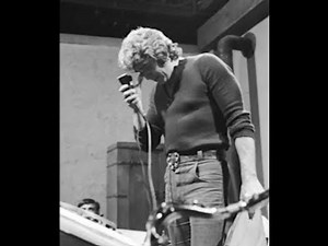 Michael Landon gets emotional at the final cast party