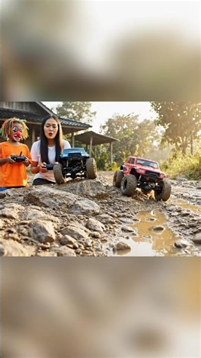 Main mobil monster remot sama ibu