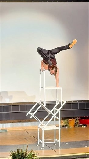 Upside Down Split on 3 Chairs 😳 | Branson Belle Acrobat