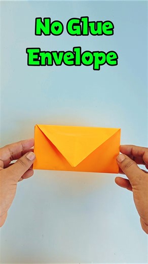 How to make an Envelope WITHOUT Glue or Tape! ✉️