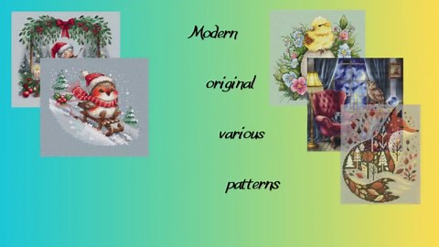 Fox With Food Cross Stitch Pattern - Animal Scene, Woodland Design (instant Download PDF) - Etsy