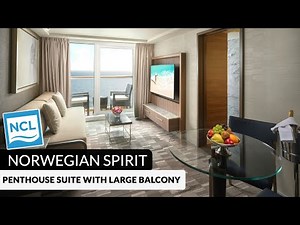 NCL Spirit | Penthouse Suite with Large Balcony Full Tour & Review 4K | Category SH