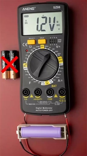Great Idea! Multimeter Running on a Single 18650 Li-Ion Battery