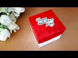 Explosion Box for Valentine's Day | Explosion Box for Boyfriend | Handmade Cards Ideas | Tutorial