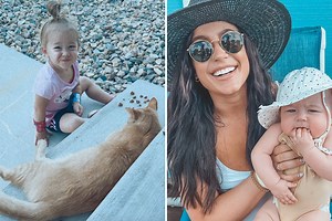 Teen Mom Chelsea shares sweet videos of daughter playing with their cows and pig