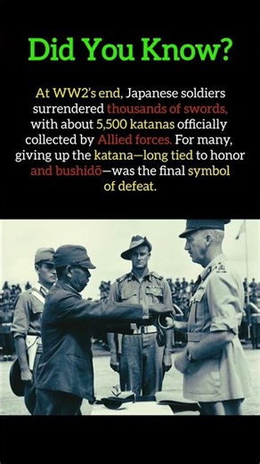 Katana Surrender #ww2