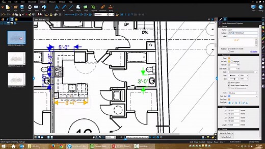 Countertop Takeoffs w/ BlueBeam & Excel [201-010-2, 4/6]
